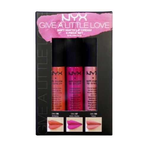 NYX Soft Matte Lip Cream Kit com 3 peças